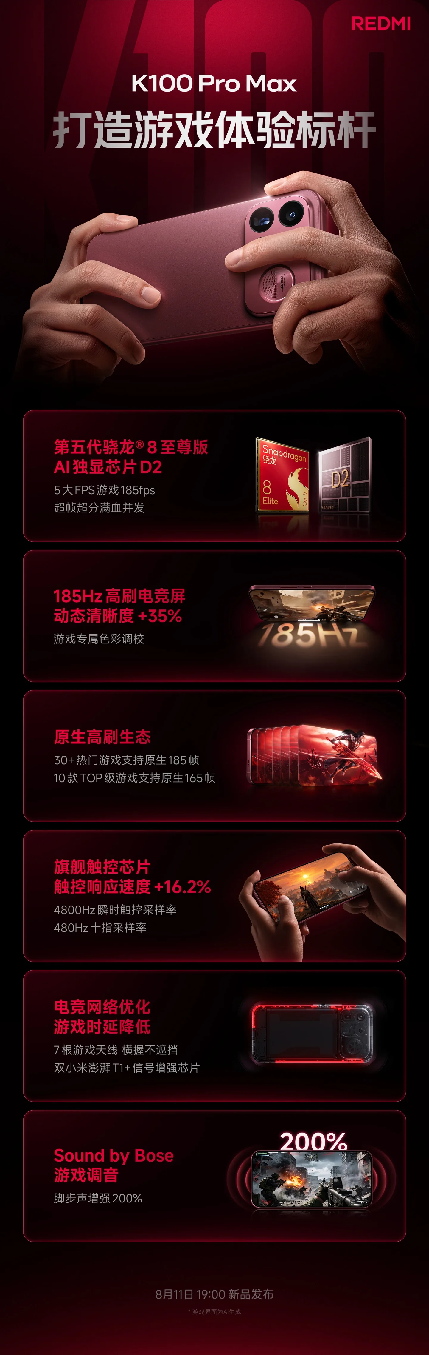 REDMI K100 Pro Max cu ecran de gaming și cip tactil performant