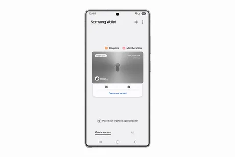 Interfața aplicației Samsung Wallet pentru gestionarea cheilor digitale.