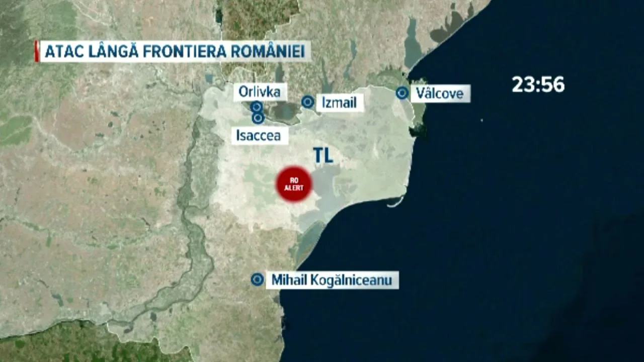 Atac cu drone în apropierea frontierei, provocând suspendarea bacului.