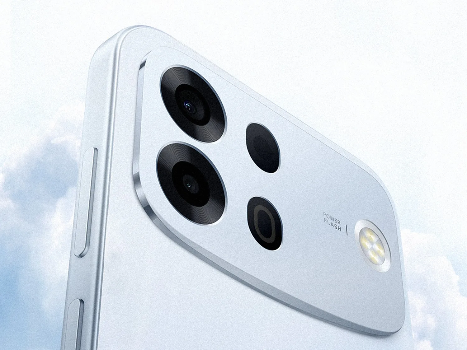 Detaliu al modulului foto al telefonului Oppo A7 Pro Max.