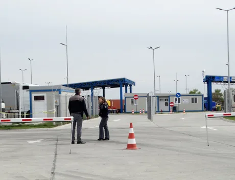 Punctul vamal Orlivka, închis temporar din cauza atacului cu drone.