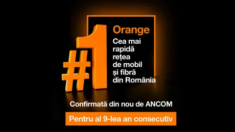 Orange România, lider în viteze internet mobil și fix, conform ANCOM.