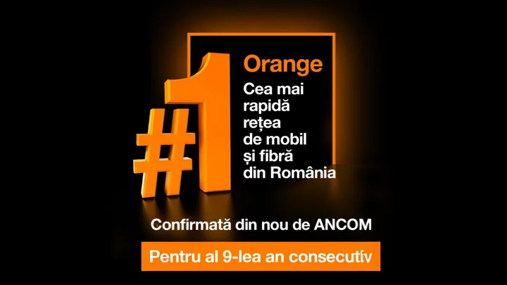 Orange România, lider în viteze internet mobil și fix, conform ANCOM.