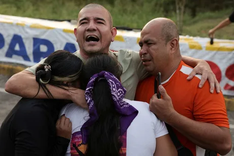 Reuniune emoționantă între deținuți și familiile lor în Venezuela.