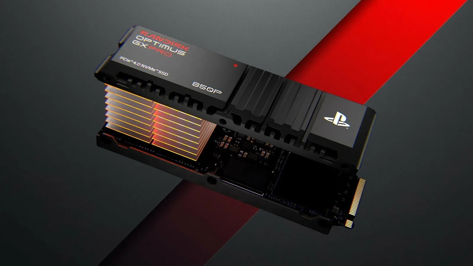 SSD SanDisk Optimus GX Pro 850P cu radiator, ideal pentru PS5.
