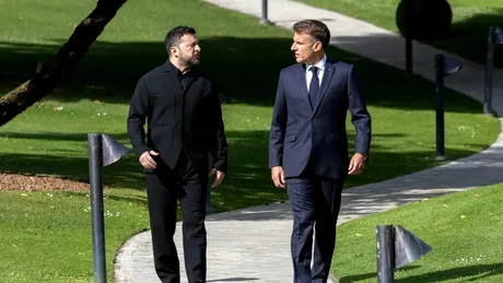 Discuție între Macron și Zelenski despre relația cu Trump la G7.