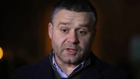 Ciprian Ciucu discutând despre desemnarea lui Adrian Veștea ca premier.