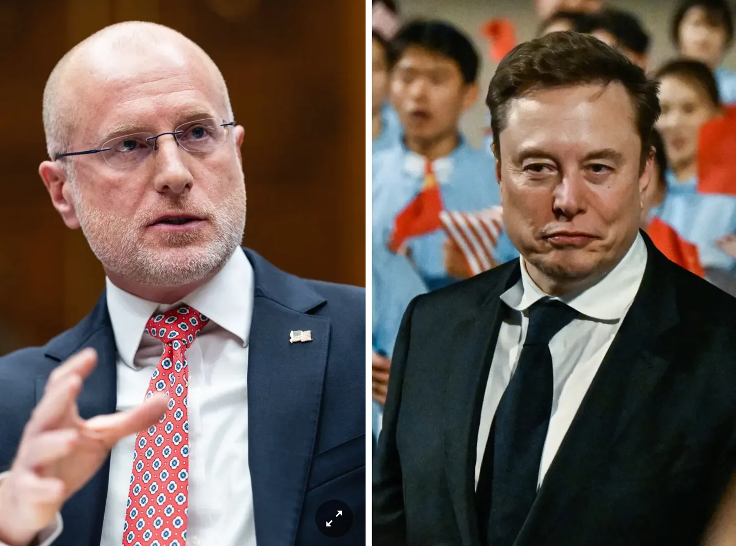 Elon Musk și Brendan Carr discutând despre reglementările FCC.
