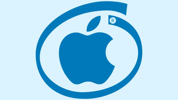 Logo-ul Apple, simbol al inovației tehnologice și designului elegant.