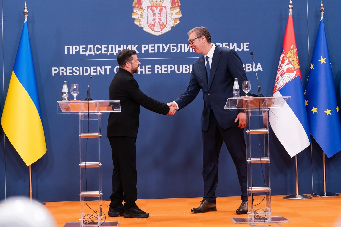 Zelenski și Vucic discută despre securitate și energie în Serbia.