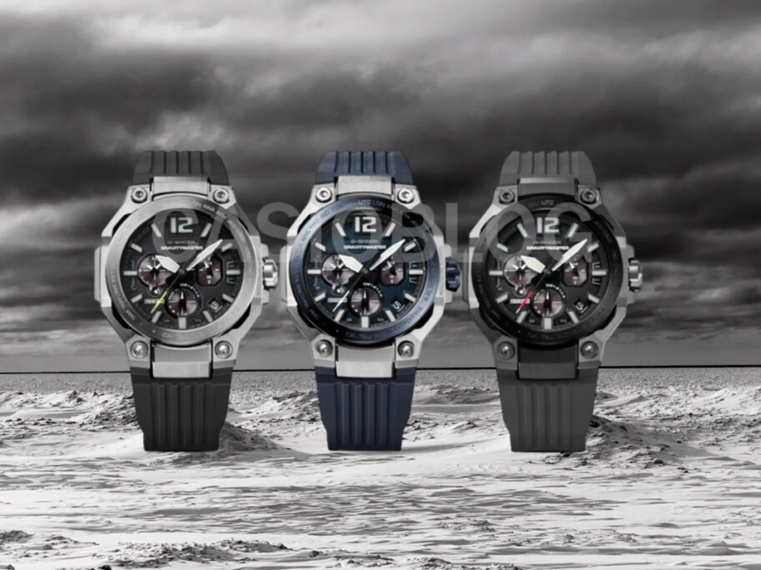Ceasuri G-Shock GWR-B3000 cu design robust și funcționalitate avansată pentru aviație.