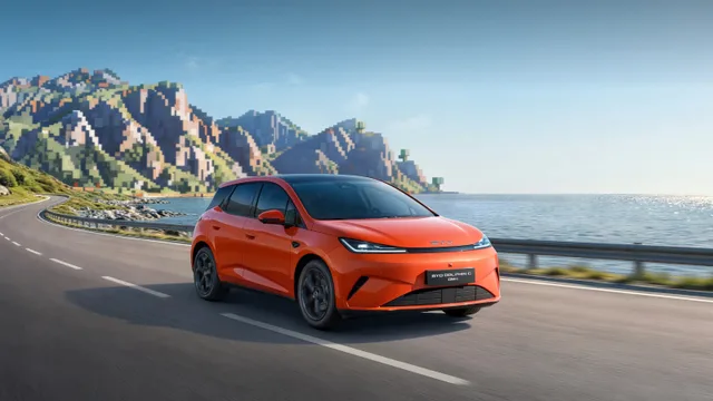 Designul exterior al BYD Dolphin G DM-i în culori vibrante.