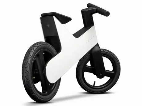 Bicicletă de echilibru Tesla, design modern pentru copii mici.