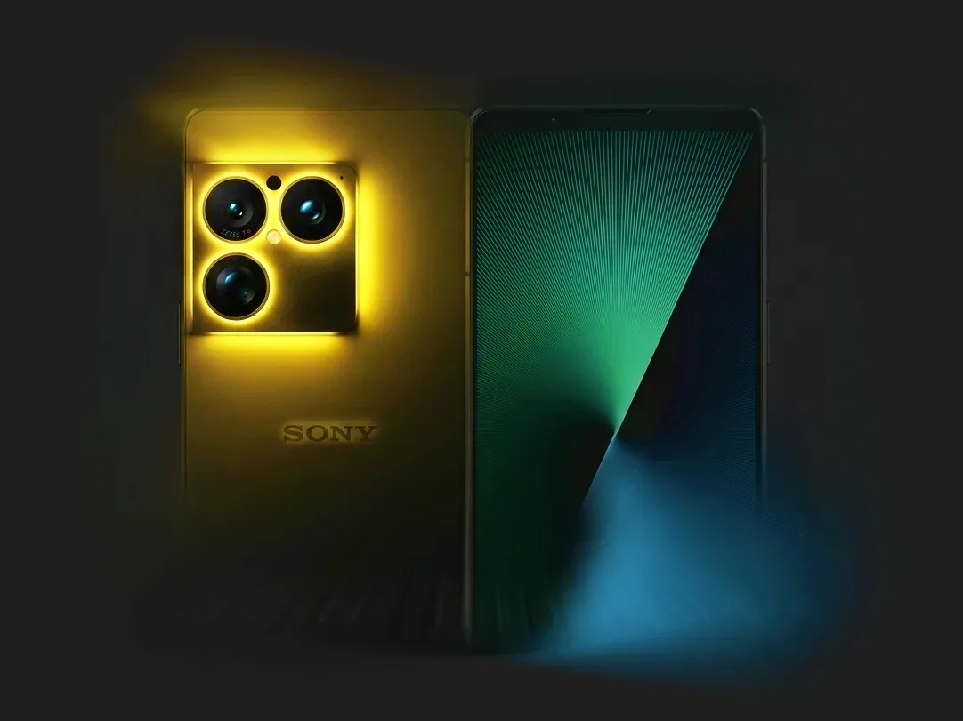Camera telefonului Sony Xperia 1 VIII cu teleobiectiv.