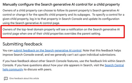 Notificări pentru proprietarii de domenii în Search Console