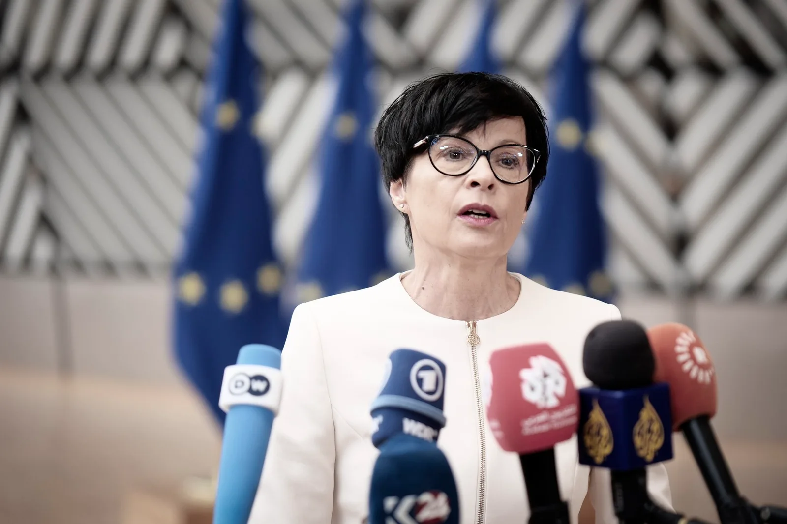 Comisar european discutând despre măsuri de protecție pentru noile state membre UE.