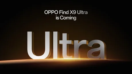 Anunț despre lansarea modelului Find X9 Ultra de la OPPO.