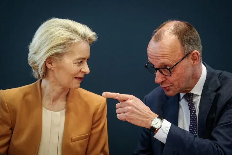 Friedrich Merz discutând despre bugetul Uniunii Europene.