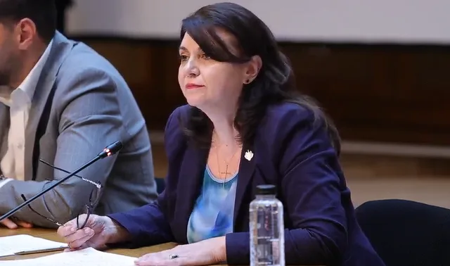 Monica Anisie discută despre educație și digitalizare în Parlament.