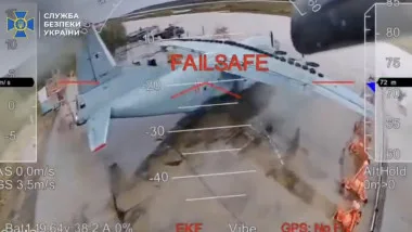 Drone ucrainene pregătite pentru atac asupra țintelor rusești.