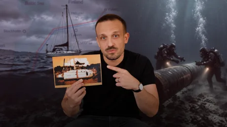 Ofițer militar discutând despre sabotajul conductelor Nord Stream în Germania.