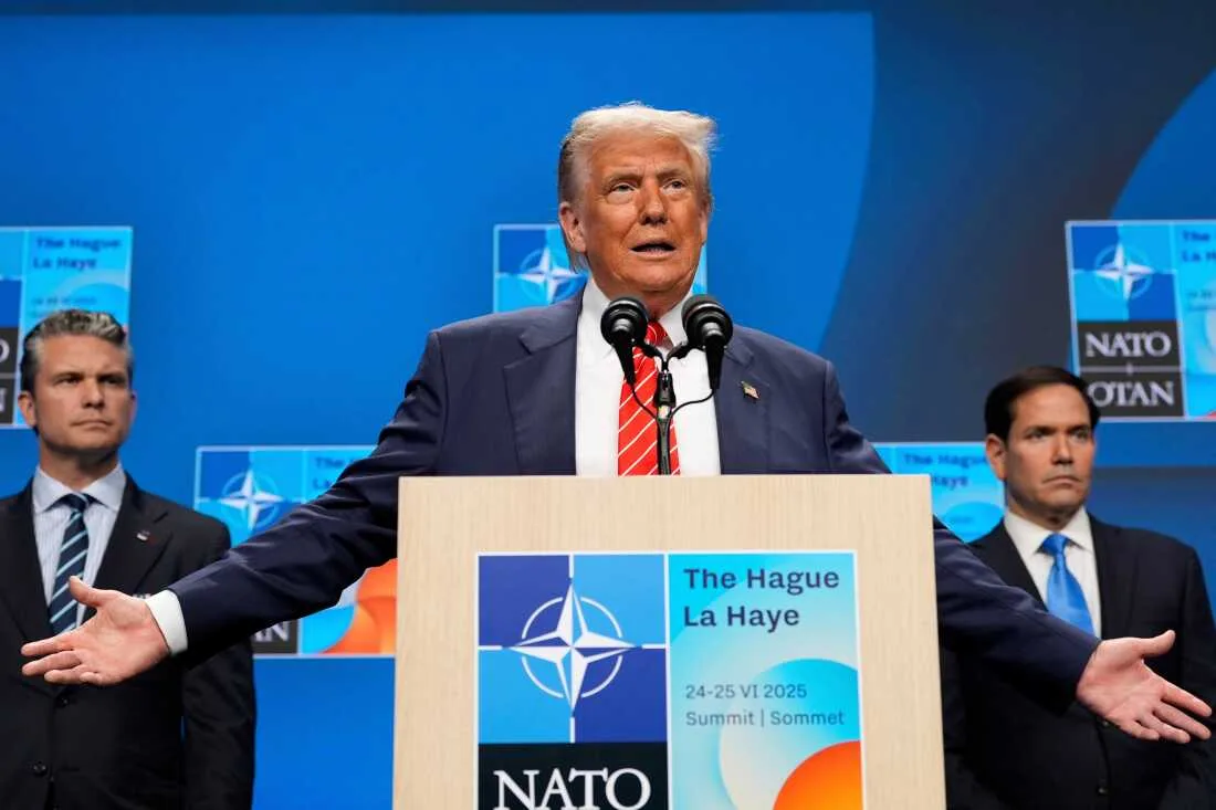 Donald Trump discută despre cheltuielile de apărare la summitul NATO din Turcia.