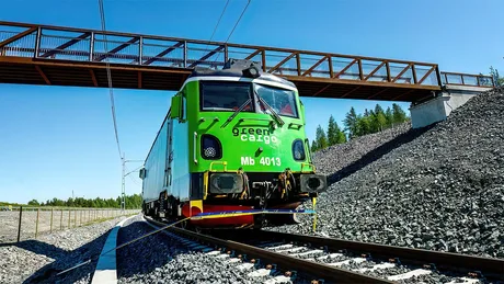 Locomotiva Softronic Transmontana pe noua linie feroviară din Suedia.