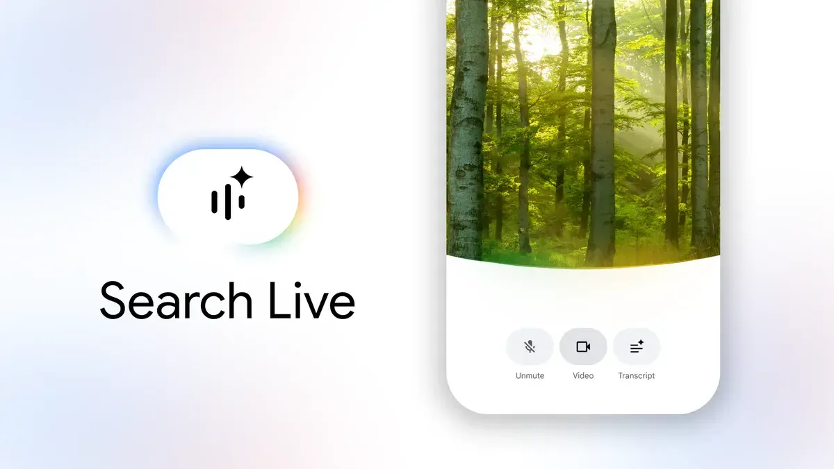 Funcția Search Live permite interacțiuni vocale și vizuale în aplicația Google.