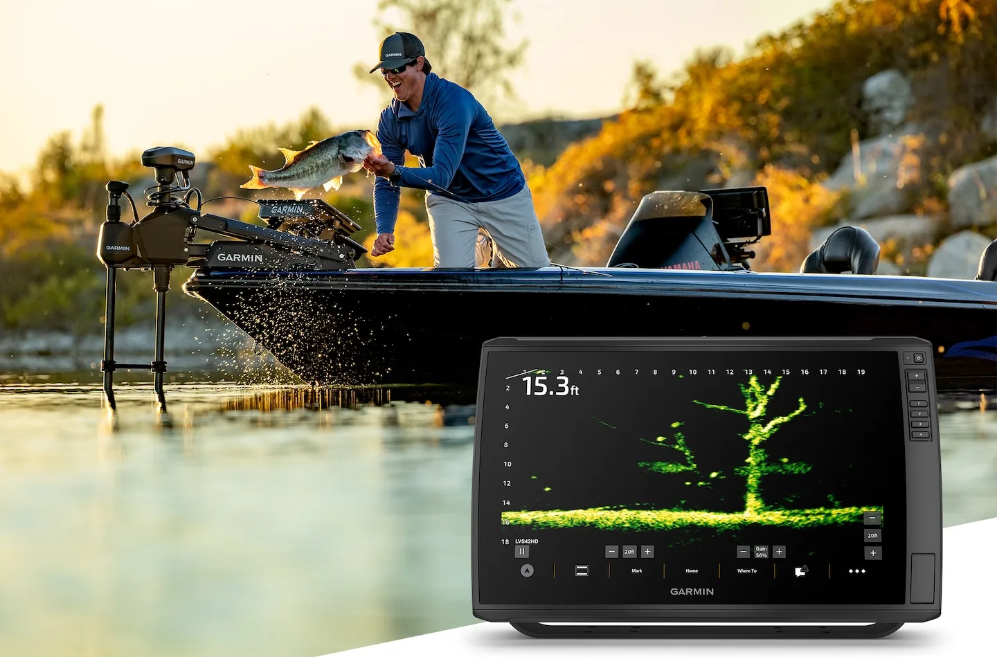 Noua serie LiveScope 2 de la Garmin pentru pescuit eficient.