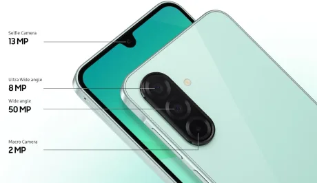 Detalii despre camerele telefonului Galaxy A27, specificații tehnice.