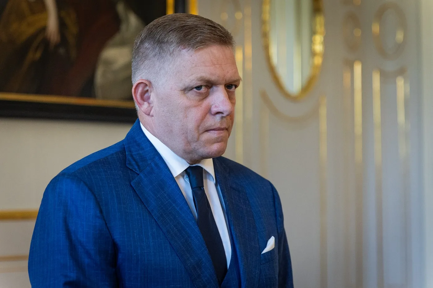 Premierul Slovaciei, Robert Fico, exprimându-și îngrijorările despre implicarea militară a țării.