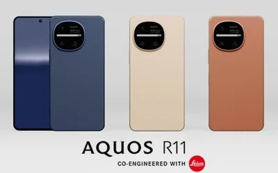Smartphone-ul AQUOS R11 disponibil în trei culori atractive.