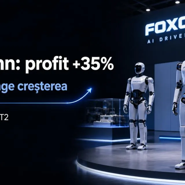 Foxconn își diversifică veniturile prin infrastructura AI și servere avansate.