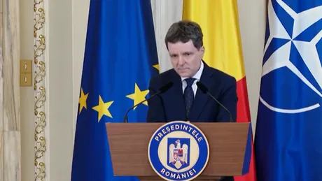 Nicușor Dan la ceremonia de depunere a jurământului pentru noul guvern.