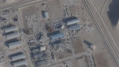 Imagini satelitare ale unei zone afectate de conflict în Iran.