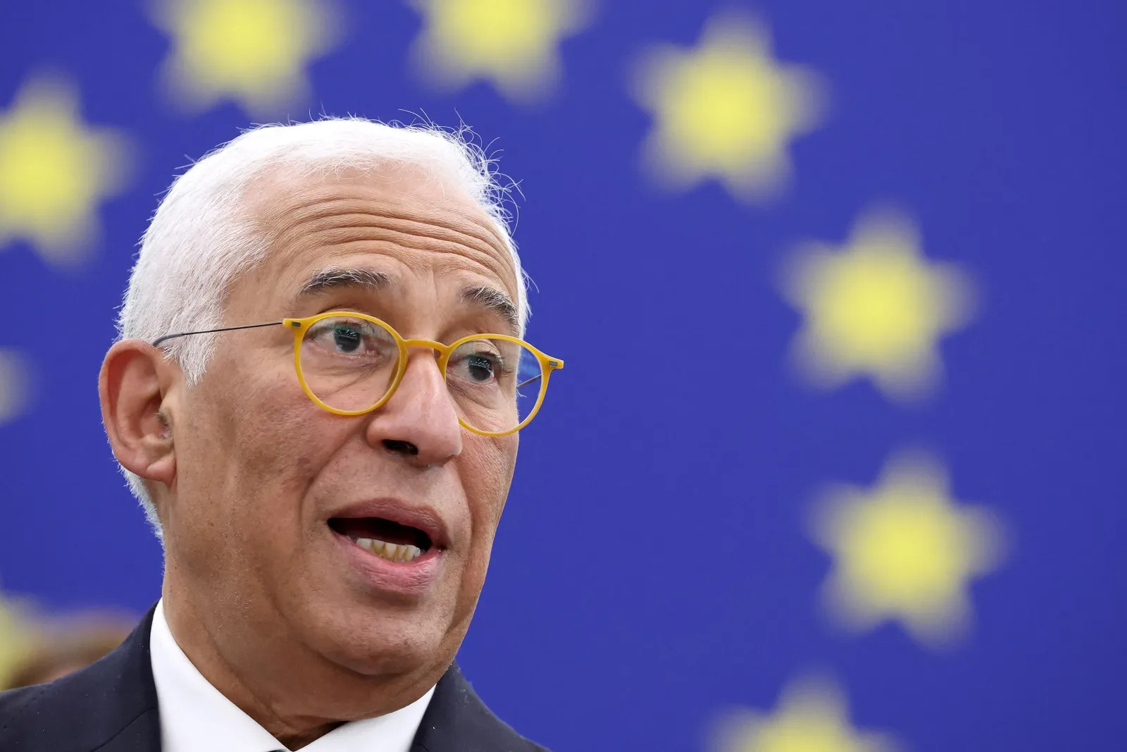 Antonio Costa discutând despre securitatea României și a Europei în contextul recentelor incidente cu drone.