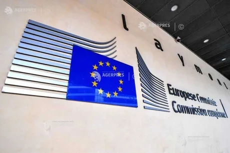 Sigla Comisiei Europene, simbol al reglementărilor UE pentru mediu.