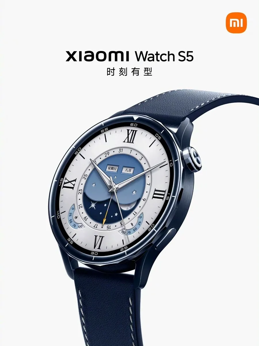 Xiaomi Watch S5 cu cadran sofisticat și detalii albastre