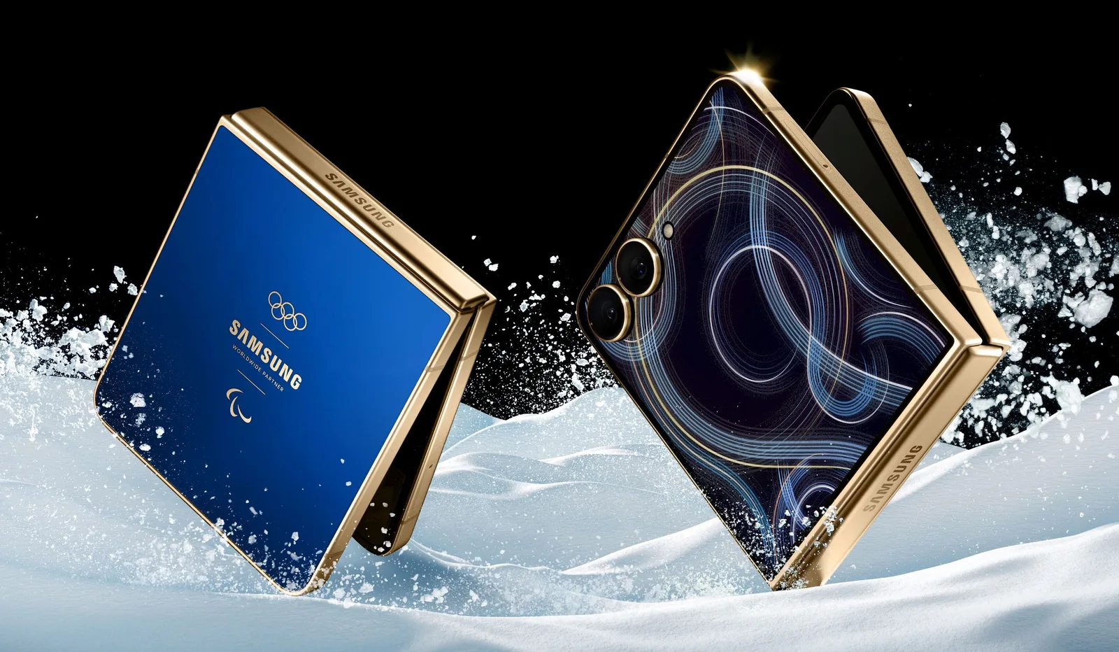 Galaxy Z Flip7 ediție olimpică, dedicat sportivilor din Milano Cortina 2026.