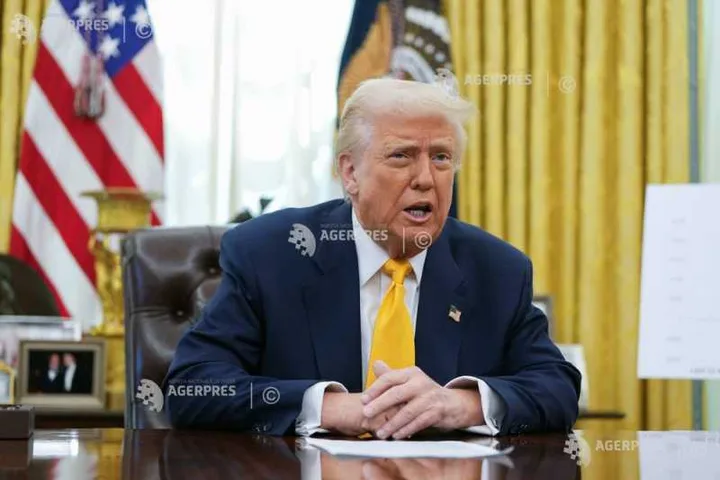 Donald Trump discutând despre politica antidrog a SUA.
