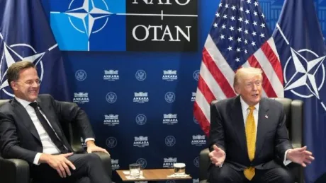 Donald Trump discută despre tensiunile cu Iranul la summitul NATO din Ankara.