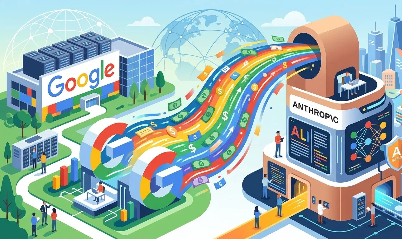 Investiție semnificativă a Google în compania Anthropic AI pentru consolidarea poziției în tehnologia AI.