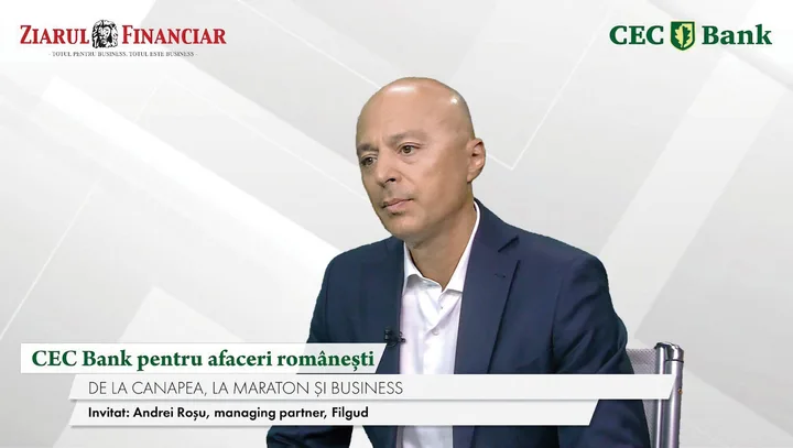 Andrei Roșu discută despre extinderea afacerii Filgud în domeniul alimentelor vegetale.