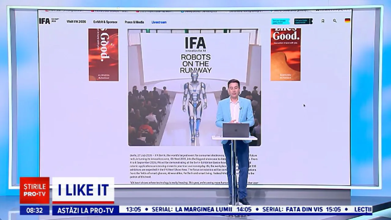 Defilare cu roboți umanoizi la IFA Berlin, un eveniment inovator.