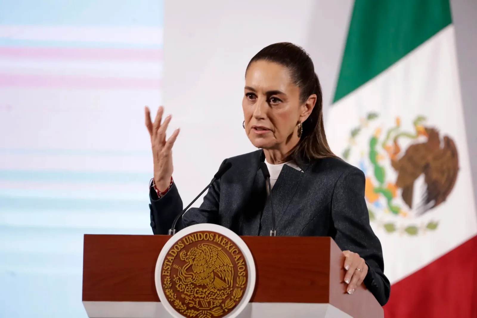 Claudia Sheinbaum vorbește despre relațiile Mexic-SUA în contextul Cupei Mondiale.