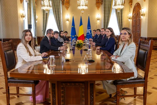 Întâlnire oficială la Cotroceni între USR și președintele Nicușor Dan.