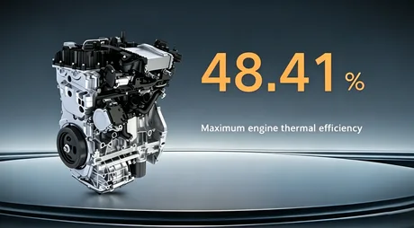 Motor hibrid cu eficiență termică de 48,4% pentru modelele Geely