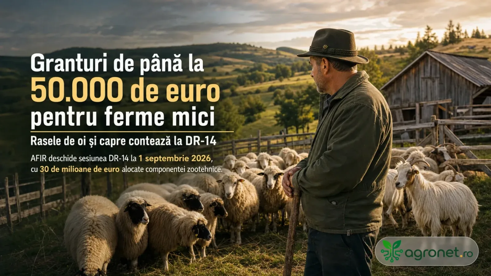 Ferme mici cu rase autohtone beneficiază de sprijin financiar nerambursabil.