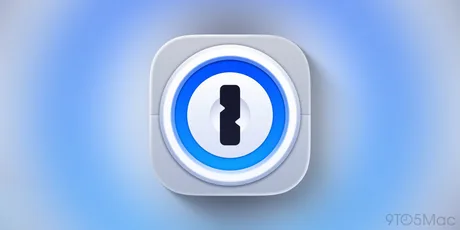 Logo 1Password pe fundal albastru, simbolizând securitatea parolelor.