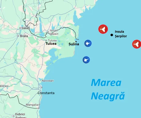 Intervenție de salvare în Marea Neagră, cu elicoptere și nave mobilizate.